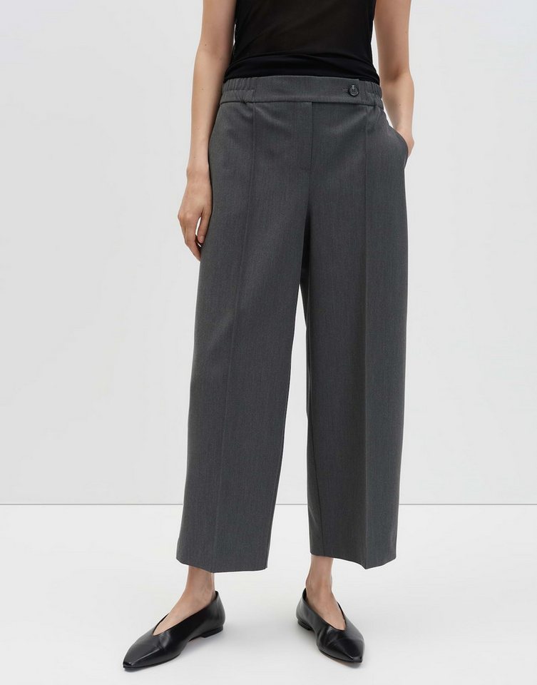 someday Stoffhose CISILIA DECODED in feiner Mélangeoptik Mid Rise, Cropped, Relaxed Fit von someday