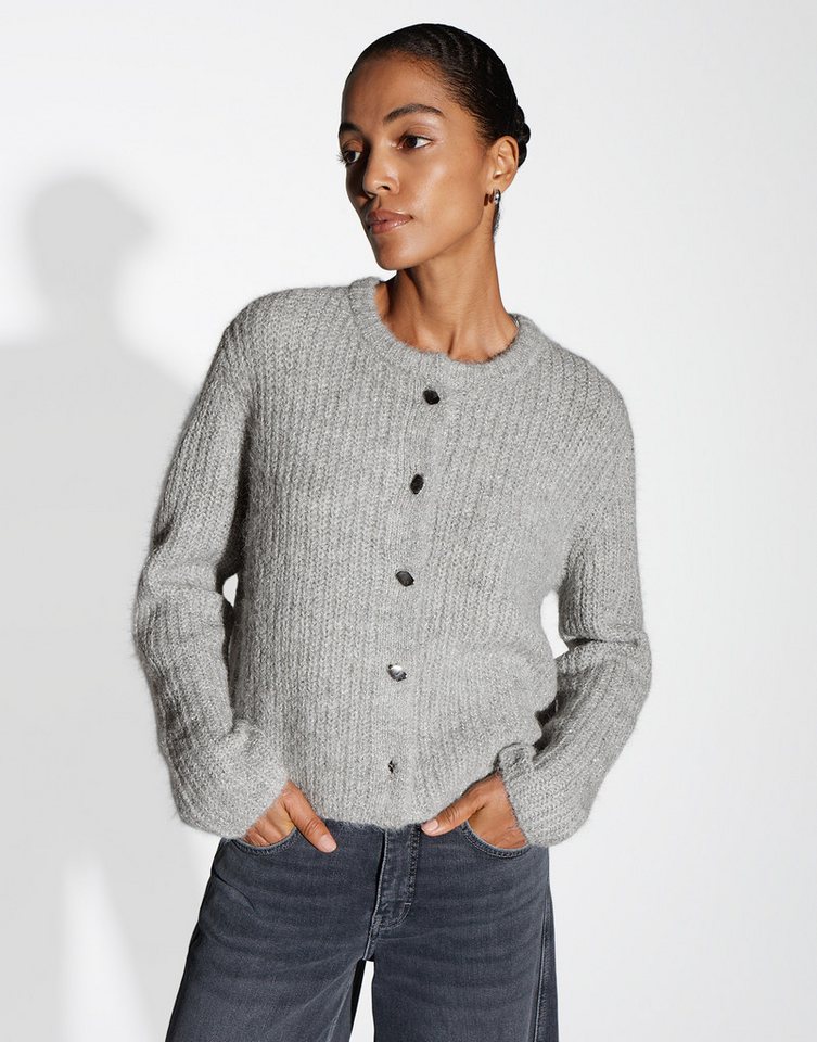 someday Strickjacke TIAH Loose mit Glanz Effekt von someday