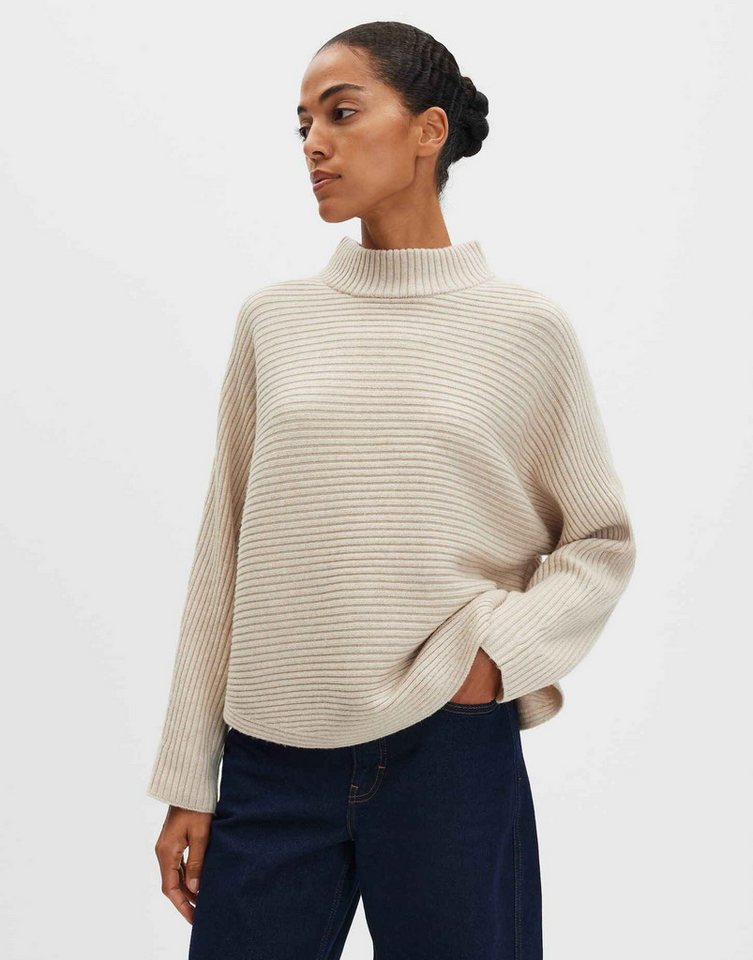 someday Strickpullover TIALDA Regular mit Rippstruktur lockere Passform, ovaler Schnitt, Rippstruktur, formstabil von someday