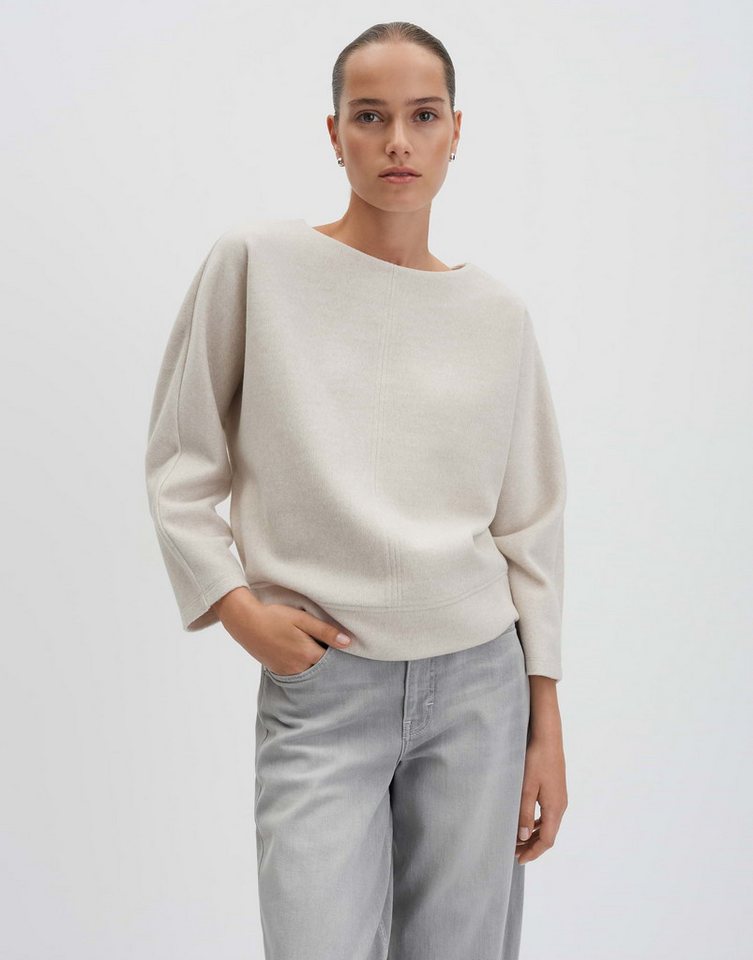 someday Sweatshirt UDANA Regular mit Mélange Effekt Weiches Sweatshirt mit U-Boot-Ausschnitt von someday