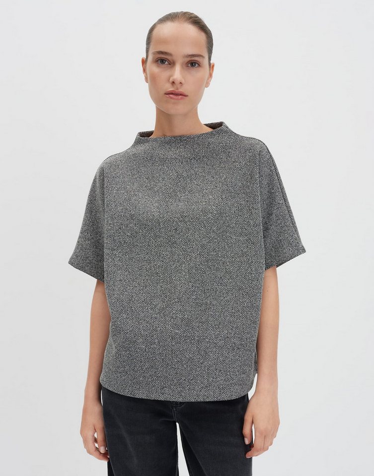 someday Sweatshirt UJODIE Regular Sweatshirt aus BCI Cotton Mix weite Passform, gerader Schnitt, Salz-Pfeffer-Optik someday Sweatshirt UJODIE Regular Sweatshirt aus BCI Cotton Mix weite Passform, gerader Schnitt, Salz-Pfeffer-Optik von someday