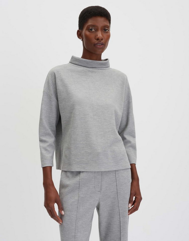 someday Sweatshirt UJULE Boxy Sweatshirt mit Twillstruktur Locker sitzendes Sweatshirt mit modernem Mélange Look von someday