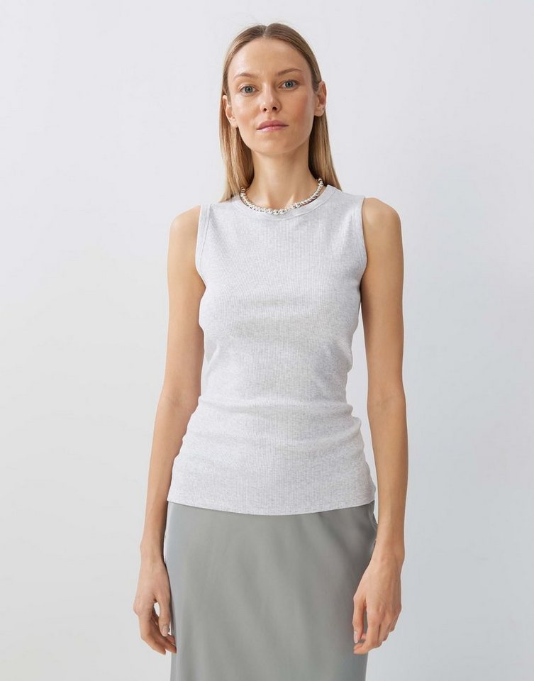 someday Tanktop Geripptes Top KLEANNE Slim aus BCI Cotton Mix von someday