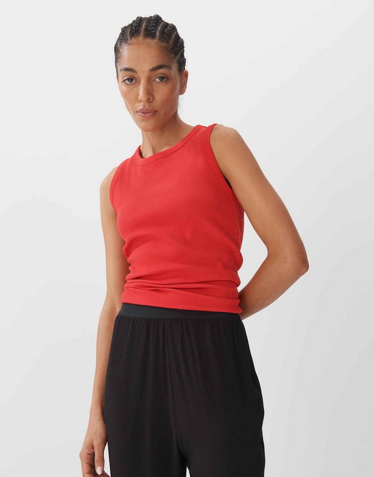 someday Tanktop Geripptes Top KLEANNE Slim aus BCI Cotton Mix von someday