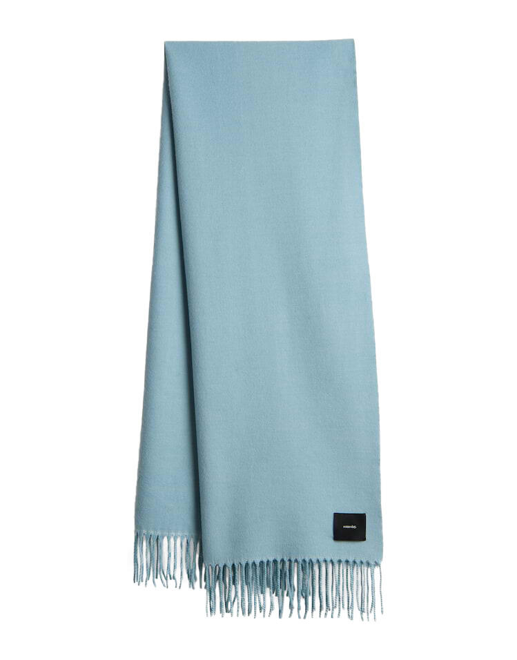 someday - Weicher Schal in Two-Tone Optik - Bilunda blau von someday