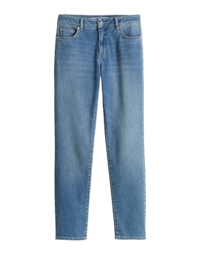 someday Damen Slim | Slim Jeans Catia Iconic Low Rise aus nachhaltigem Baumwoll Mix mid Sky Blue, 38 von someday