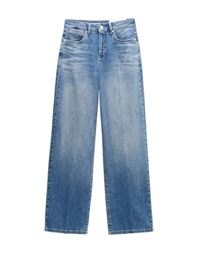 someday Damen Wide | Wide Leg Denim CELLMA Iconic Mid Rise aus BCI Cotton Mix mid Hazy Blue, 36 von someday