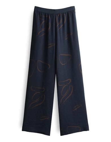 someday Damen Wide Leg Pants | Schlupfhose CEVIL Nature mit elastischem Gummibund Ocean, 40 someday Damen Wide Leg Pants | Schlupfhose CEVIL Nature mit elastischem Gummibund Ocean, 40 von someday