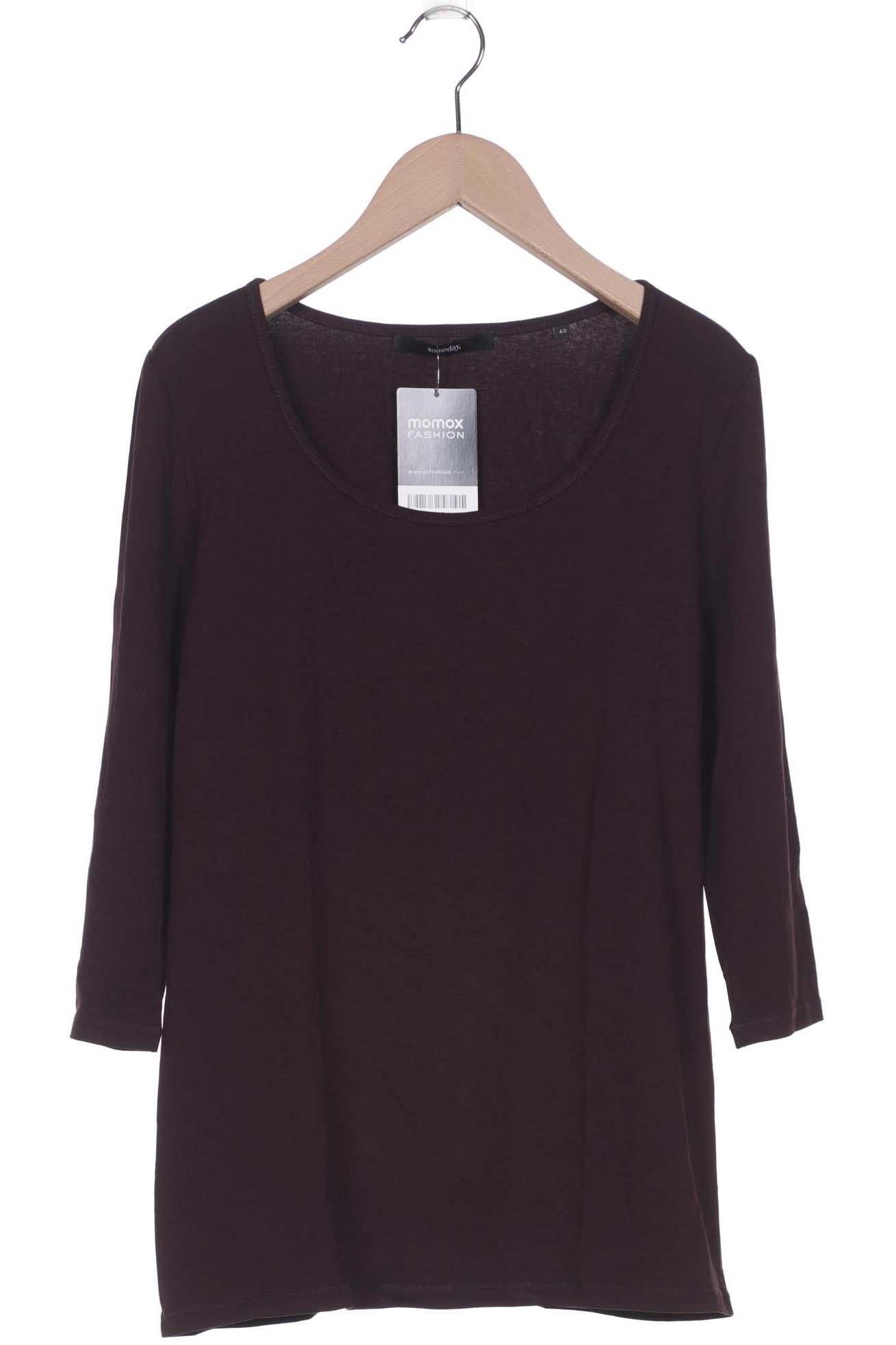 someday. Damen Langarmshirt, bordeaux von someday.