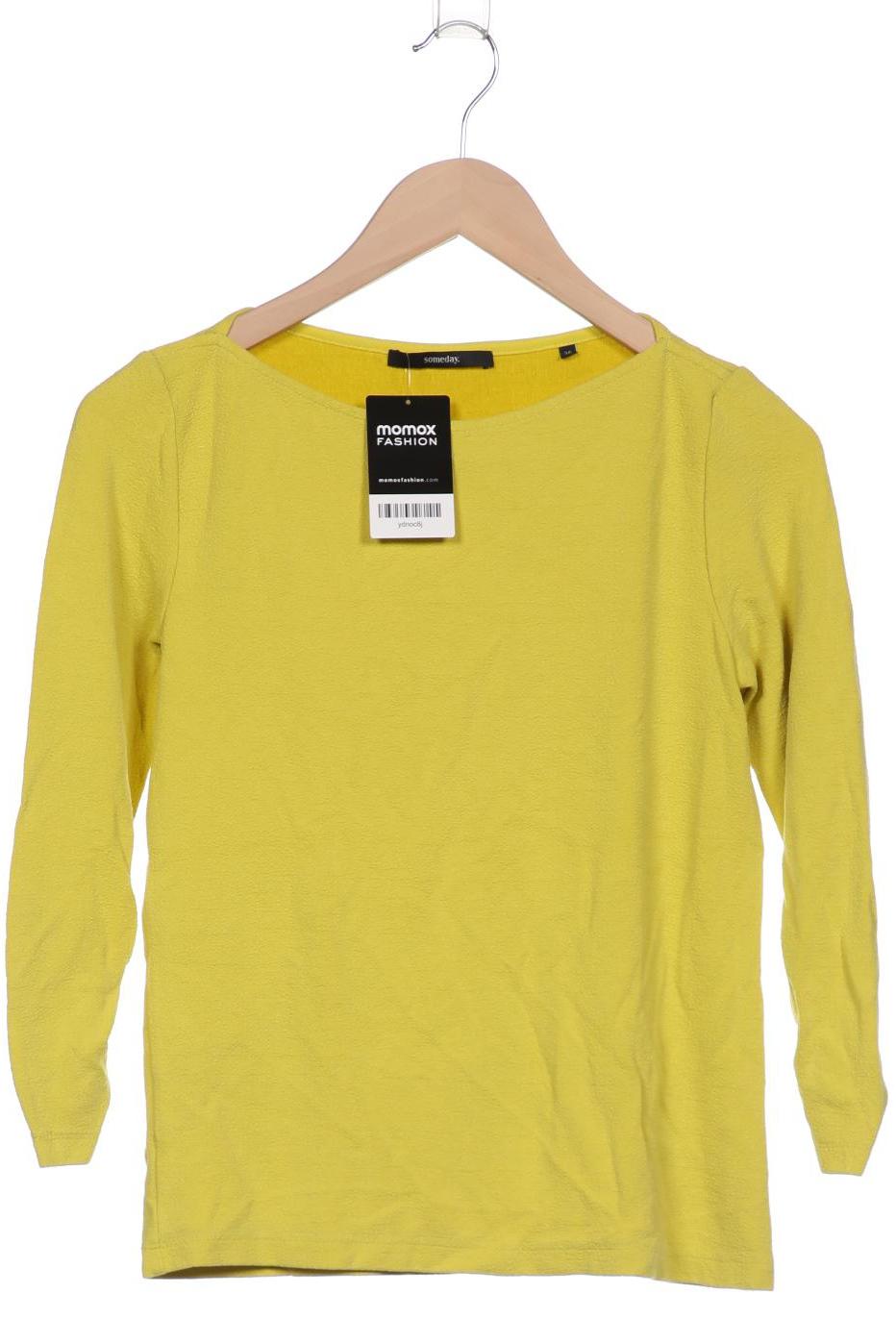 someday. Damen Langarmshirt, gelb, Gr. 36 von someday.