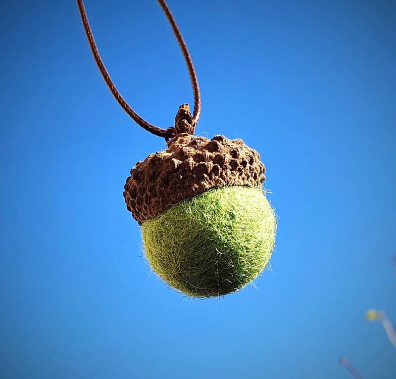 Kette ~ Filzperle & Eichelkäppchen Ketten Anhänger Holz, Filz Halskette, Geschenk Für Frauen, Lange Mit Anhänger, Mutter Kette ~ Filzperle & Eichelkäppchen Ketten Anhänger Holz, Filz Halskette, Geschenk Für Frauen, Lange Mit Anhänger, Mutter von sommerelf