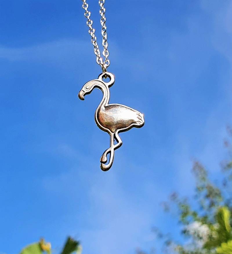Kette Flamingo, Anhänger Geschenk Für Frauen, Tierschmuck, Mädchen, Silber Mit Anhänger, Kinder Kette Flamingo, Anhänger Geschenk Für Frauen, Tierschmuck, Mädchen, Silber Mit Anhänger, Kinder von sommerelf