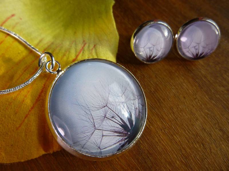 Schmuckset Silber ~ Anhänger & Ohrstecker Pusteblumen Kette, Wünsch Dir Was Geschenk Freundin, Schmuck, Blumen Kette Schmuckset Silber ~ Anhänger & Ohrstecker Pusteblumen Kette, Wünsch Dir Was Geschenk Freundin, Schmuck, Blumen Kette von sommerelf