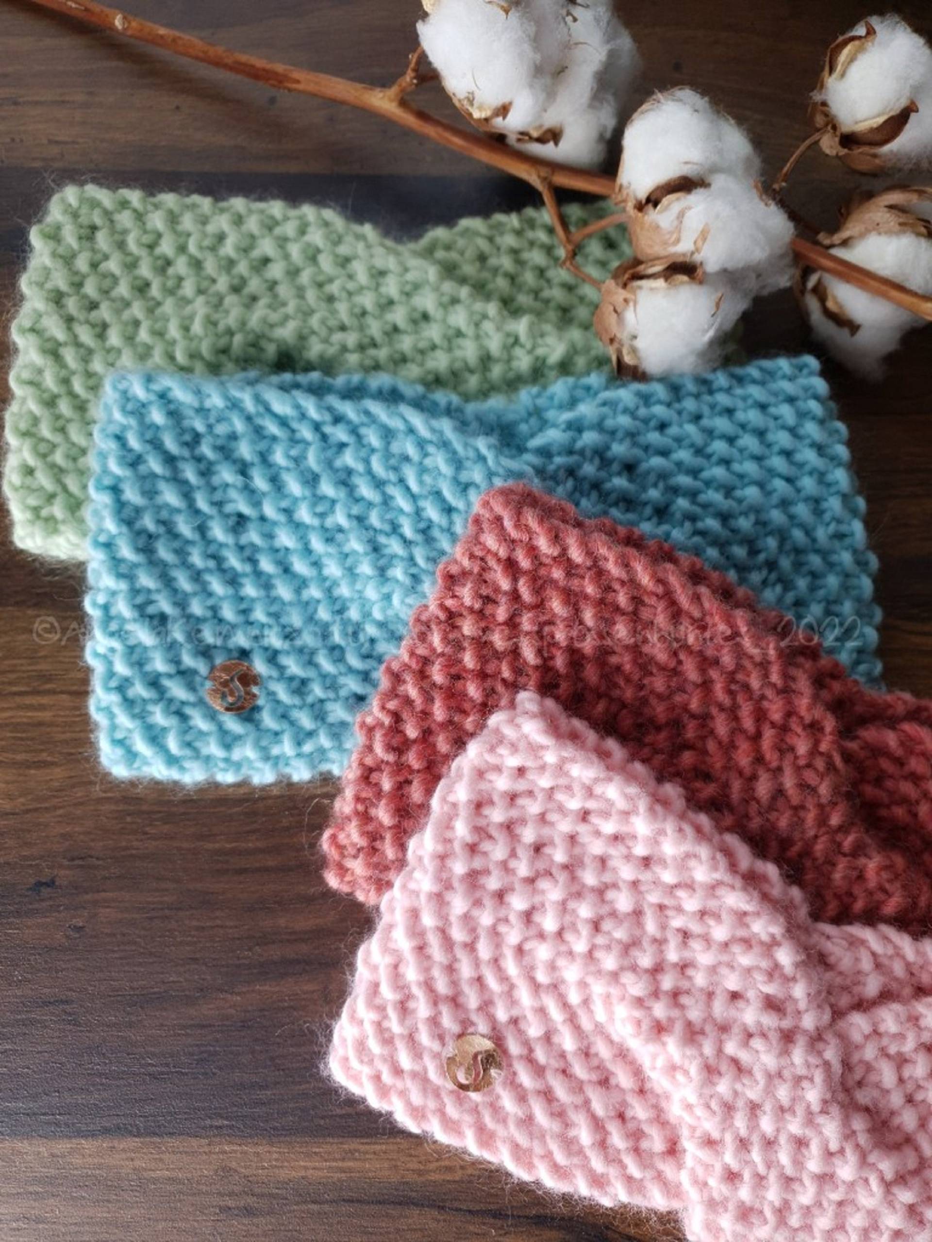 stirnband Mit Twist, Onesize, Ohrwärmer, 100% Schafwolle, Handgestrickt, Aus Versch. Farben Wählbar von sommersprossenbuntes