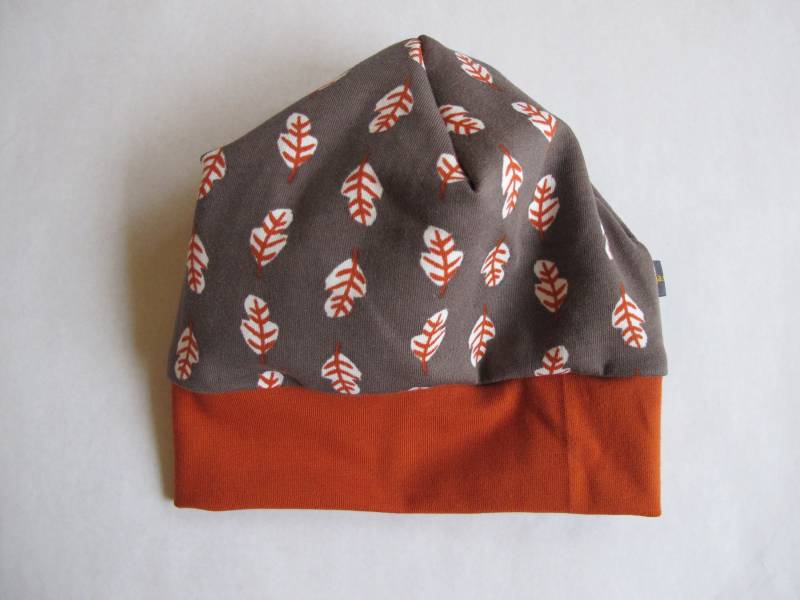 Kuschelige Mütze Mit Blätter-Motiv Ku 44-46 cm Kuschelige Mütze Mit Blätter-Motiv Ku 44-46 cm von sonjasonneDE