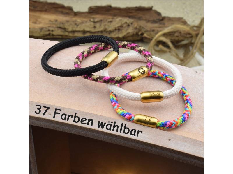 Armband Leon | Personalisierte Gravur Farbe & Größe Wählbar Segeltau Surfer Magnetverschluß Edelstahl Geschenk Für Sie + Ihn 03 Armband Leon | Personalisierte Gravur Farbe & Größe Wählbar Segeltau Surfer Magnetverschluß Edelstahl Geschenk Für Sie + Ihn 03 von sonnenmaedchen1970