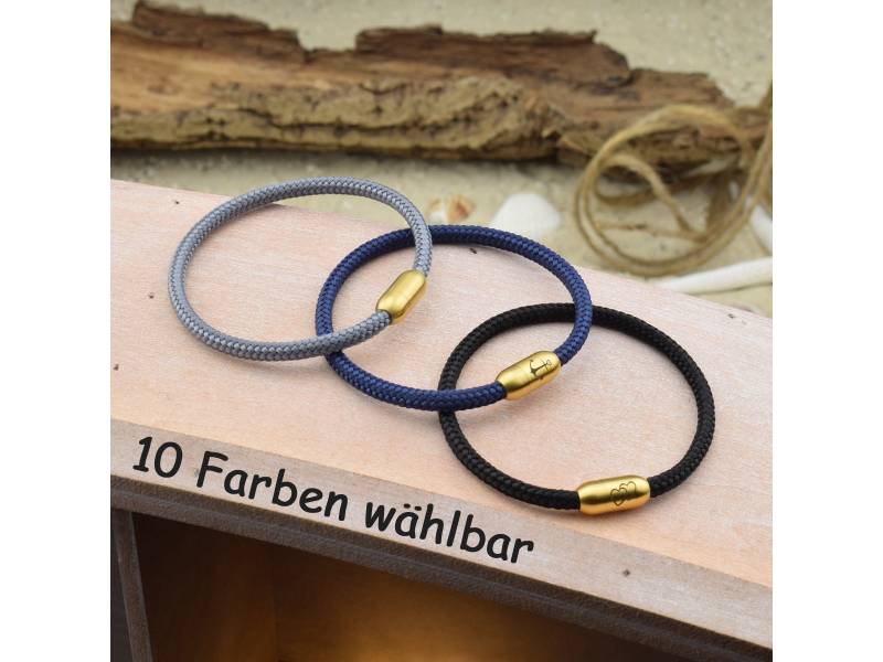 Armband Mats | Personalisierte Gravur Farbe & Größe Wählbar Segeltau Surfer Magnetverschluß Edelstahl Geschenk Für Sie + Ihn 03 Armband Mats | Personalisierte Gravur Farbe & Größe Wählbar Segeltau Surfer Magnetverschluß Edelstahl Geschenk Für Sie + Ihn 03 von sonnenmaedchen1970