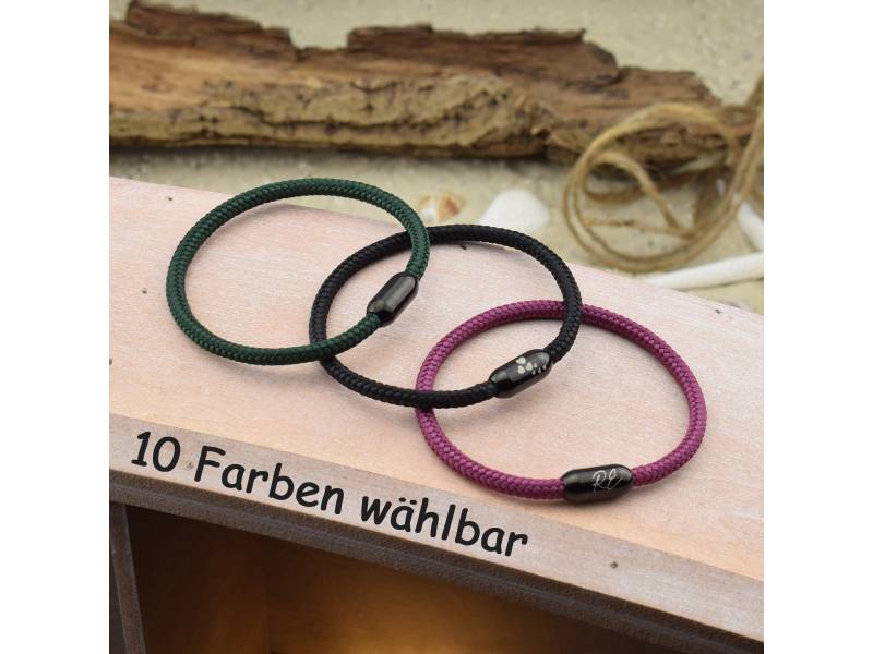 Armband Mats | Personalisierte Gravur Farbe & Größe Wählbar Segeltau Surfer Magnetverschluß Edelstahl Geschenk Für Sie + Ihn 14 Armband Mats | Personalisierte Gravur Farbe & Größe Wählbar Segeltau Surfer Magnetverschluß Edelstahl Geschenk Für Sie + Ihn 14 von sonnenmaedchen1970