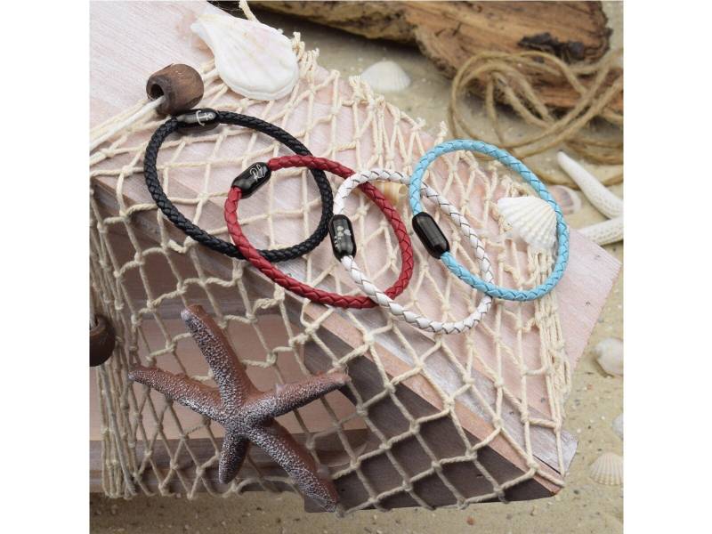 Armband Paul | Personalisierte Gravur Farbe & Größe Wählbar Lederarmband Magnetverschluß Geschenk Für Sie Ihn 14 von sonnenmaedchen1970