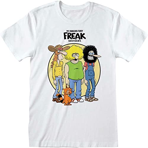 sonvsee Freak Brothers Unisex Adult Circle T-Shirt White White L sonvsee Freak Brothers Unisex Adult Circle T-Shirt White White L von sonvsee