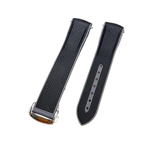 sooponu Kautschuk Uhrenarmband für Omega Seamaster 210 300 Observatory 150 Herren Taucheruhr Kette von sooponu