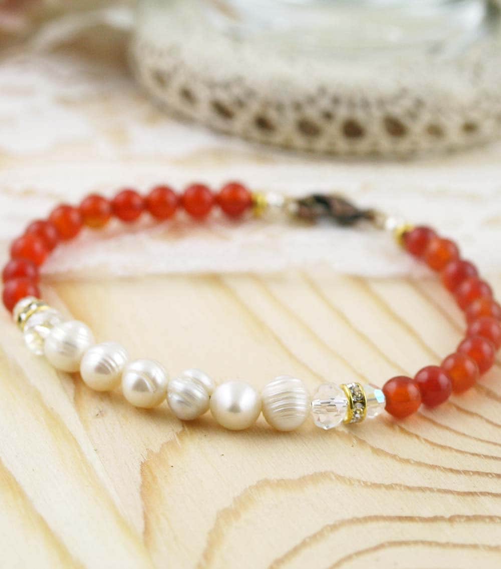 Calming Und Reinheit Armband - Achat Süsswasserperlen Calming Und Reinheit Armband - Achat Süsswasserperlen von sophinegiam