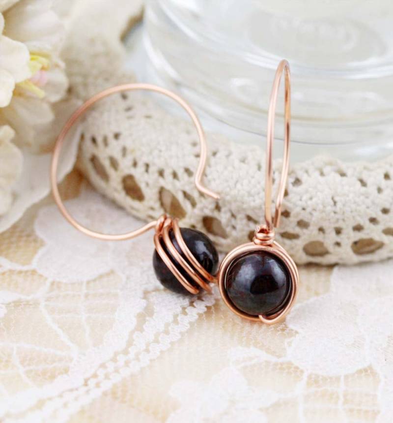 Hoop Ohrringe - 3/4"- Quarzit Hoop Ohrringe - 3/4"- Quarzit von sophinegiam