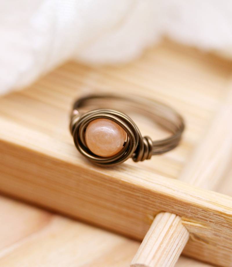 Vitality - Roter Umwickelter Ring Mit Aventurin | Sr von sophinegiam