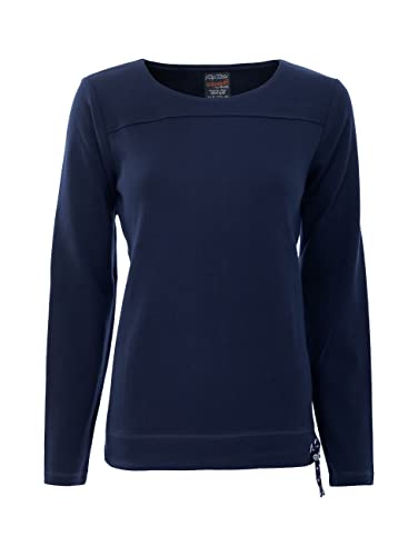 s'questo Damen Sweater Einfarbig, Gr. 36, Blau von s`questo
