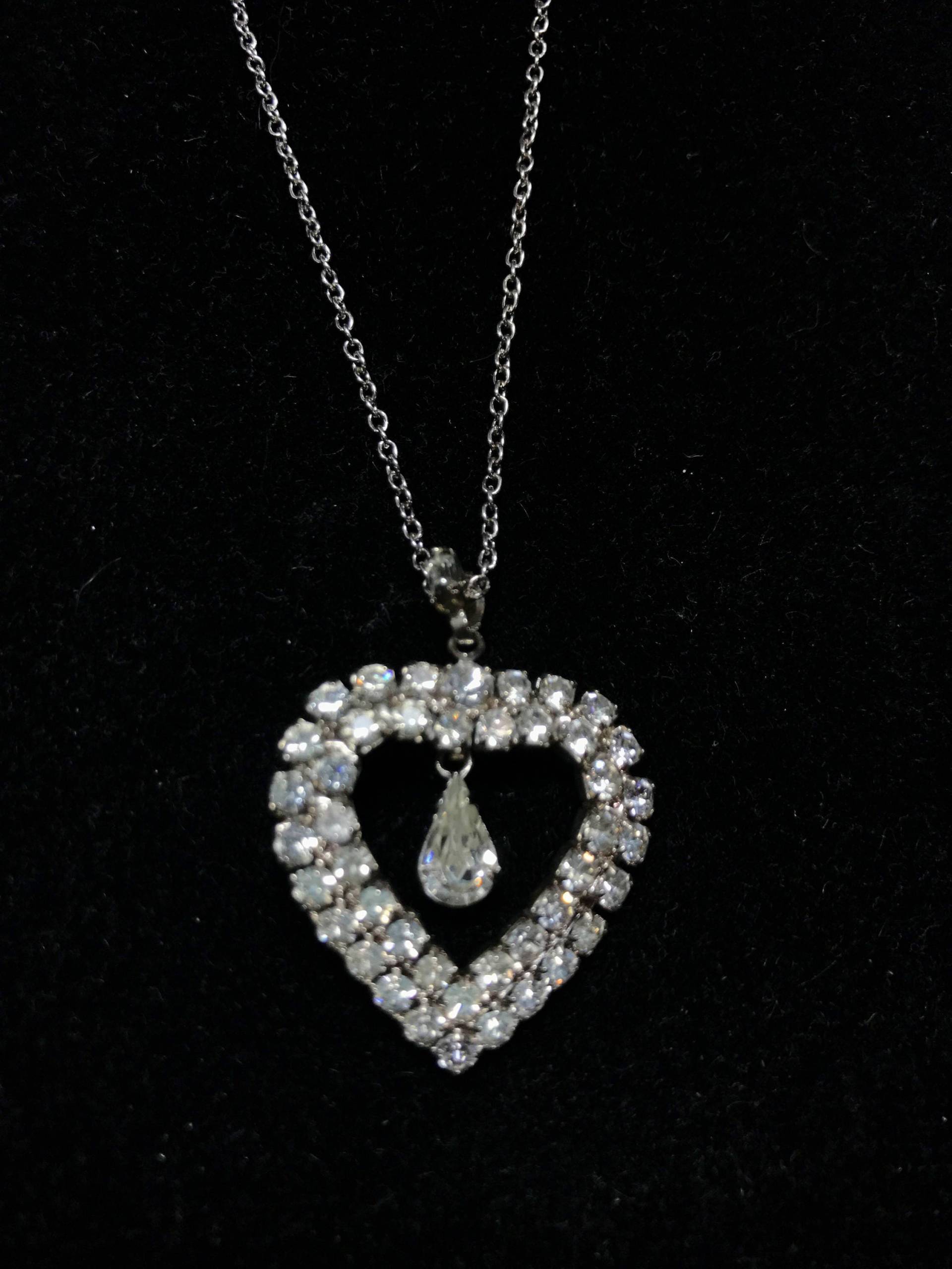 Vintage Strass Halskette Hochzeit Schmuck Klar von sorellasvintagejewel