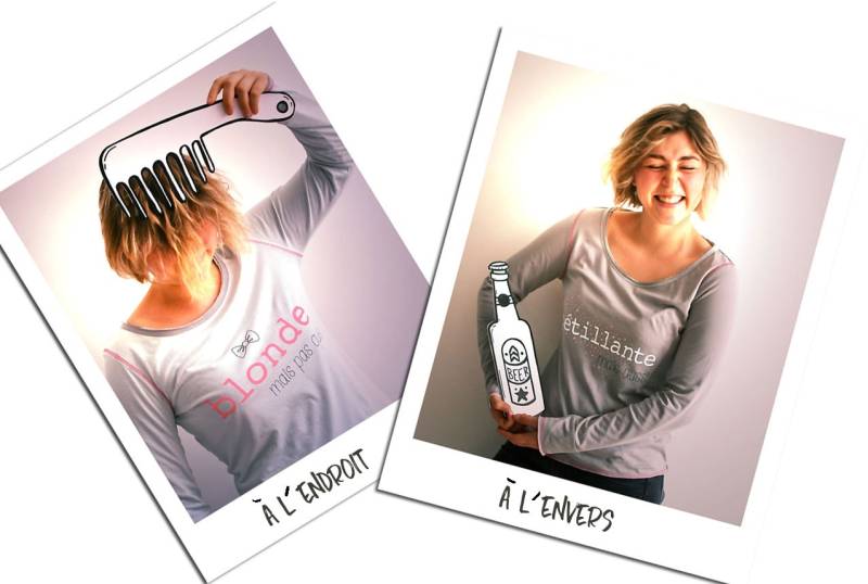 Reversible Sweatshirt, 100 % Baumwolle, Doppelte Stärke, Mit Einer Nachricht von sorever