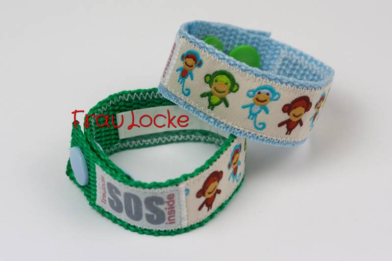 Sos-Armband/Notfallarmband Für Kinder, Affen von sosarmband