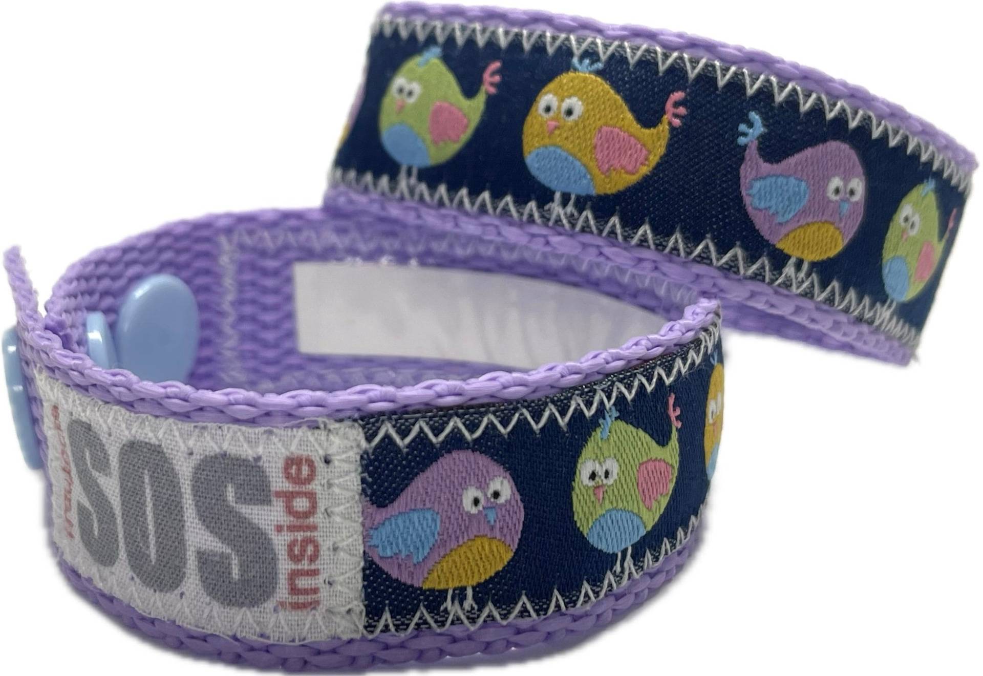 Sos-Armband/Notfallarmband Für Kinder, Piepmatz Lila Sos-Armband/Notfallarmband Für Kinder, Piepmatz Lila von sosarmband