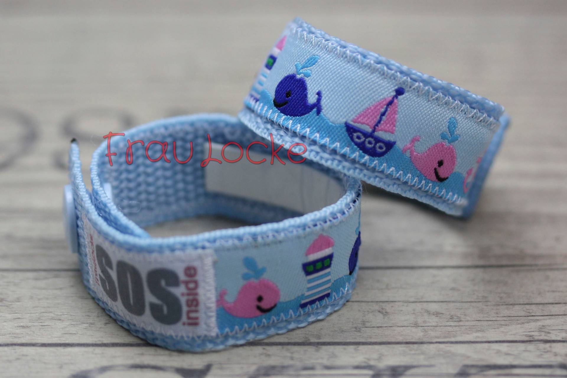 Sos-Armband/Notfallarmband Für Kinder, Wale von sosarmband