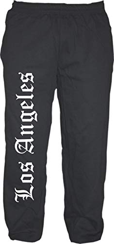 Los Angeles Jogginghose - Altdeutsch - Sweatpants - Jogger - Hose Schwarz L von sostex