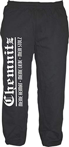 sostex Chemnitz Jogginghose - Meine Heimat Meine Liebe Mein Stolz - Sweatpants Schwarz 2XL von sostex