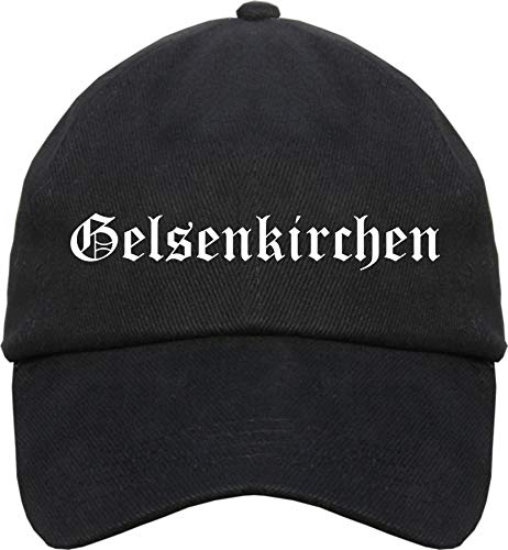 sostex Gelsenkirchen Cappy - Altdeutsch Bedruckt - Schirmmütze Cap Einheitsgröße Schwarz von sostex