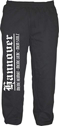 sostex Hannover Jogginghose - Meine Heimat Meine Liebe Mein Stolz - Sweatpants Schwarz 2XL von sostex