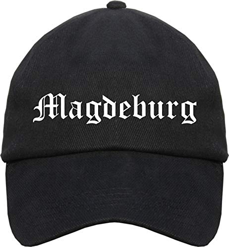 sostex Magdeburg Cappy - Altdeutsch Bedruckt - Schirmmütze Cap Einheitsgröße Schwarz von sostex