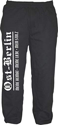sostex Ost-Berlin Jogginghose - Meine Heimat Meine Liebe Mein Stolz - Sweatpants Schwarz 2XL von sostex