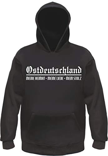 sostex Ostdeutschland - Meine Heimat Liebe Stolz Jogginganzug - Jogginghose und Hoodie Schwarz 2XL von sostex