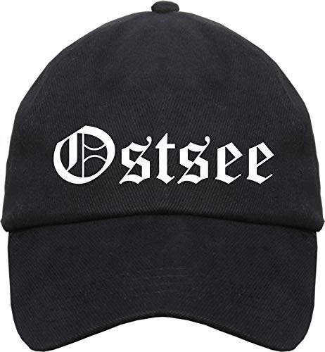sostex Ostsee Cappy - Altdeutsch Bedruckt - Schirmmütze Cap Einheitsgröße Schwarz von sostex
