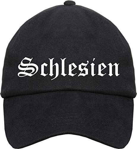 sostex Schlesien Cappy - Altdeutsch Bedruckt - Schirmmütze Cap Einheitsgröße Schwarz von sostex