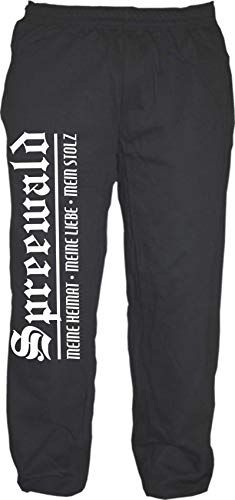 sostex Spreewald Jogginghose - Meine Heimat Meine Liebe Mein Stolz - Sweatpants schwarz 2XL von sostex