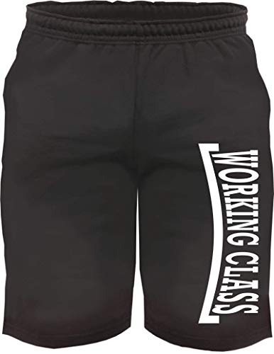 sostex Working Class Sweatshorts - Bedruckt - Kurze Hose Shorts - Arbeiterklasse Oi Schwarz XL von sostex