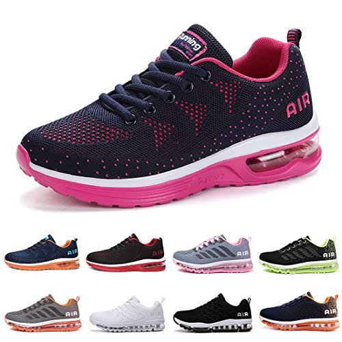 sotirsvs Laufschuhe Herren Damen Sportschuhe Leicht Turnschuhe Straßenlaufschuhe Luftschuhe Atmungsaktiv Air Schuhe Running Sneakers Mode Jogging Fitness Gym Athletic Outdoor 835-Bluepurple01-34 von sotirsvs