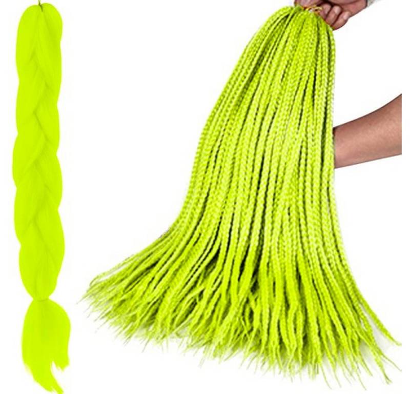 soulima Kunsthaar-Extension Kunsthaarzöpfe Haarverlängerung Zopf, Ideal für Alltag, Partys, Karneval oder Hochzeiten von soulima