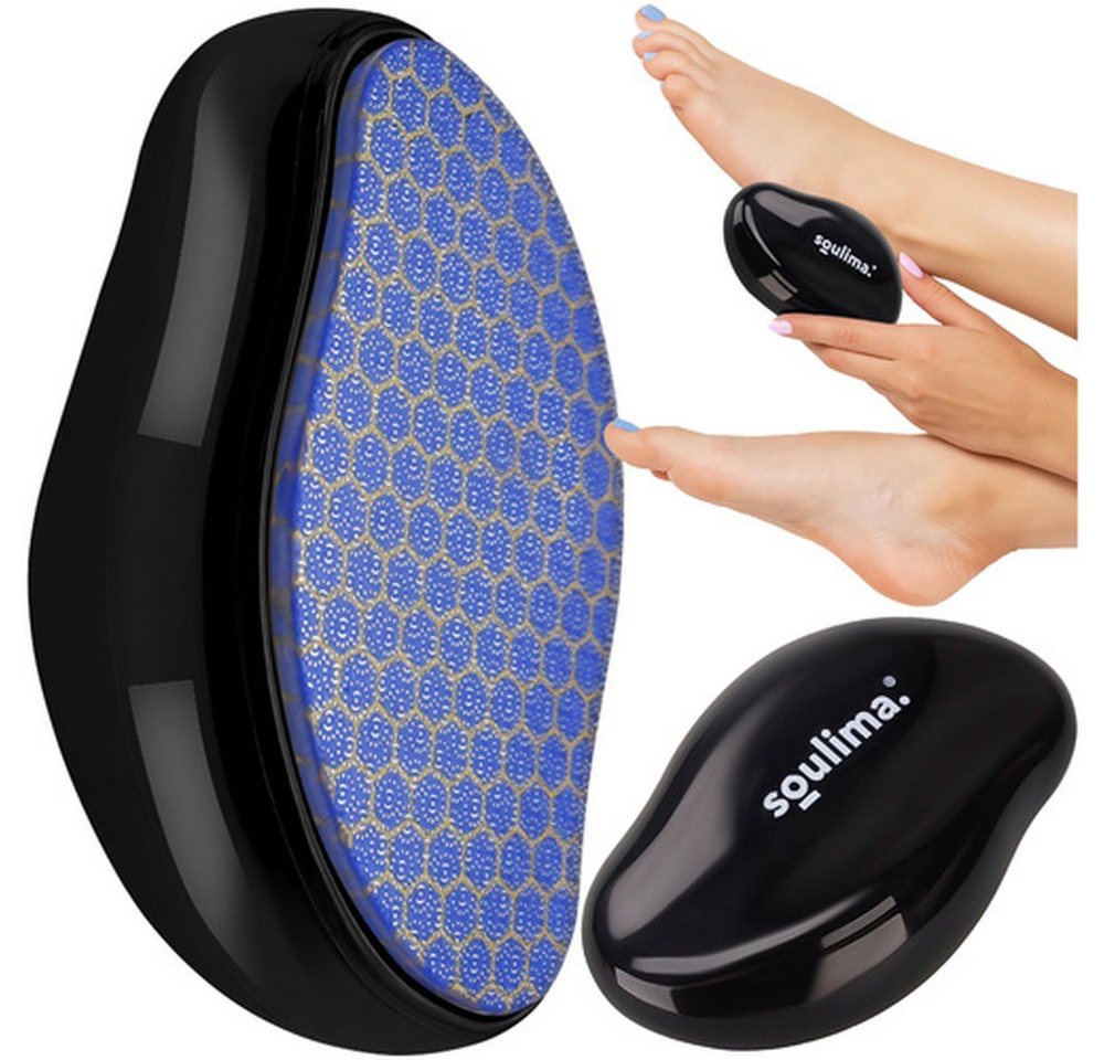 soulima Maniküre-Pediküre-Set Fußreibe Kristallbimsstein, 1-tlg., entfernt Hornhaut, wasserdicht, leicht zu reinigen und wiederverwendbar von soulima