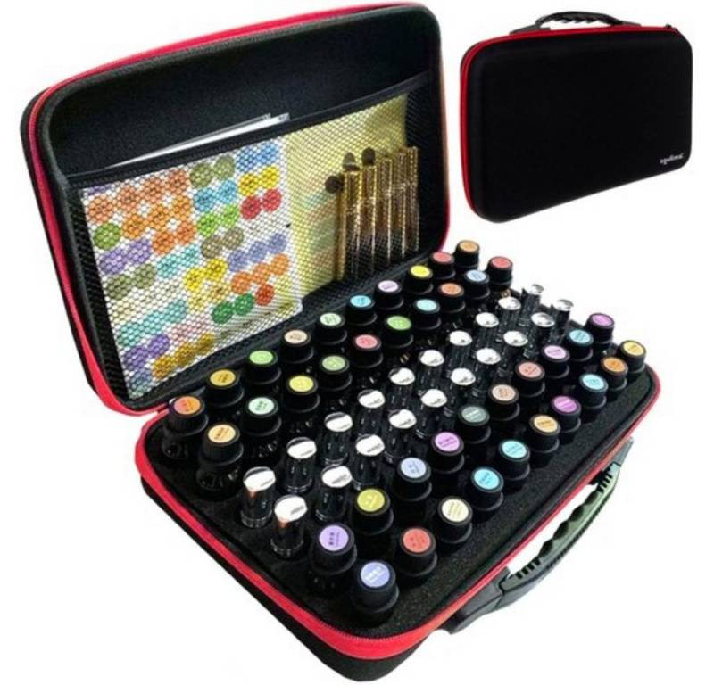 soulima Nagellack-Set Etui-Organizer Kosmetik, 1-tlg., verhindert Umkippen oder Aneinanderstoßen während des Transports von soulima