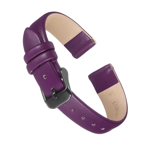 soulnioi Leder-Uhrenarmband, schlankes und elegantes flaches Design, wasserdichtes Armband für Damen und Herren, 14 mm soulnioi Leder-Uhrenarmband, schlankes und elegantes flaches Design, wasserdichtes Armband für Damen und Herren, 14 mm von soulnioi